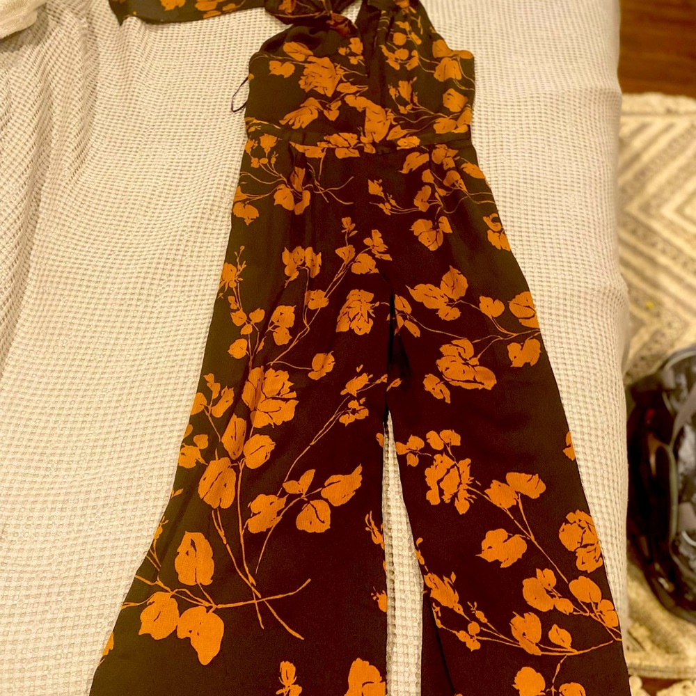 Jumpsuit black and brown
